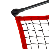 Portable Baseball Training Net Stand Softball Practice Sports Tennis - 45-Degree Angle