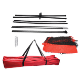 Portable Baseball Training Net Stand Softball Practice Sports Tennis - Close-Up Angle