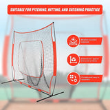 Portable Baseball Training Net Stand Softball Practice Sports Tennis - Extra Image