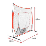 Portable Baseball Training Net Stand Softball Practice Sports Tennis - Extra Image