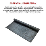 Heavy Duty Weed Control PP Woven Fabric Weed Mat Gardening Plant 0.92m x 20m - 45-Degree Angle