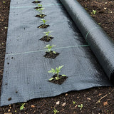 Heavy Duty Weed Control PP Woven Fabric Weed Mat Gardening Plant 1.83m x 30m - 45-Degree Angle