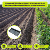 Heavy Duty Weed Control PP Woven Fabric Weed Mat Gardening Plant 1.83m x 30m - Low Angle