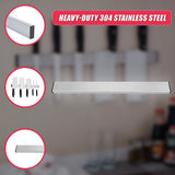 41cm Strong Magnetic Wall Mounted Kitchen Knife Magnet Bar Holder Display Rack Strip - Close-Up Angle