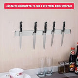 41cm Strong Magnetic Wall Mounted Kitchen Knife Magnet Bar Holder Display Rack Strip - Low Angle