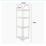 Shower Corner Shelf White Caddy Bathroom Shelves Organiser Bath Storage Rack 4 - Extra Image
