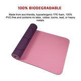 8mm TPE Yoga Mat Exercise Fitness Gym Pilates Non Slip Dual Layer - Extra Image