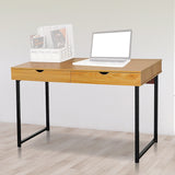 Wood Computer Desk PC Laptop Table Gaming Desk Home Office Study Furniture - Front View