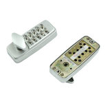 Keyless deadbolt digital electronic door lock keypad mechanical Code Entry Door - Rear View
