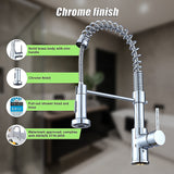 Basin Mixer Tap Faucet w/Extend -Kitchen Laundry Sink - Low Angle