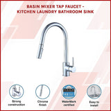 Basin Mixer Tap Faucet -Kitchen Laundry Bathroom Sink - Side View