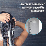 300mm Shower Head Square 304SS Polished Chrome Finish - Extra Image