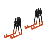 12-Pack Wall Mount Garage Hooks Tool Storage Workshop Organiser Heavy Duty Steel - Rear View