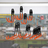 12-Pack Wall Mount Garage Hooks Tool Storage Workshop Organiser Heavy Duty Steel - Extra Image