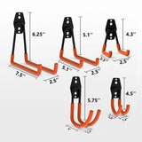 12-Pack Wall Mount Garage Hooks Tool Storage Workshop Organiser Heavy Duty Steel - Extra Image