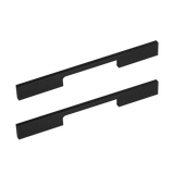 5 x 160mm Kitchen Handle Cabinet Cupboard Door Drawer Handles square Black furniture pulls