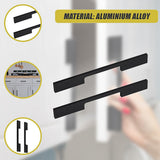 5 x 160mm Kitchen Handle Cabinet Cupboard Door Drawer Handles square Black furniture pulls - Close-Up Angle