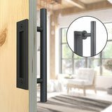 Carbon Steel Door Handle & Flush Pull Wood Door Gate Hardware 12