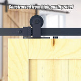 2.4m Sliding Barn Door Hardware - Low Angle