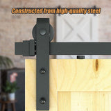 3.6m Sliding Barn Door Hardware - Rear View