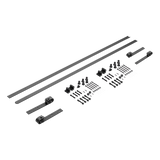 3.6m Sliding Barn Door Hardware - Close-Up Angle