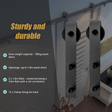3.6m Sliding Barn Door Hardware - Low Angle