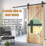 1.8m Sliding Barn Door Hardware - 45-Degree Angle