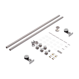 Sliding Barn Door Hardware Stainless Steel - 45-Degree Angle