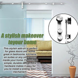 Sliding Barn Door Hardware Stainless Steel - Rear View