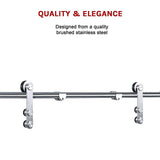 Sliding Barn Door Hardware Stainless Steel