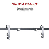 Sliding Barn Door Hardware Stainless Steel - Extra Image