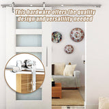 Sliding Barn Door Hardware Stainless Steel - Close-Up Angle