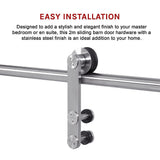 Sliding Barn Door Hardware Stainless Steel - Extra Image