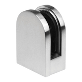 Brushed Nickel Bracket for Glass Balustrade Panels - Set of 2