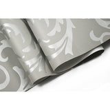 Wallpaper Silver Flower Pattern Non-woven Wall Paper Roll - Front View
