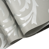 Wallpaper Silver Flower Pattern Non-woven Wall Paper Roll - 45-Degree Angle