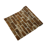 Wallpaper Faux Brick Wall Paper Roll - Top-Down View