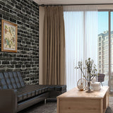 Wallpaper Faux Vintage Brick Pattern Wall Paper Roll - Front View