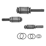 3 Piece Tail Pipe Expander Set Muffler Exhaust Pipe Dent Remover Tool Kit - Rear View