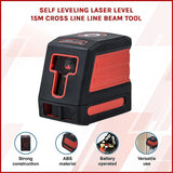 Self Leveling Laser Level 15m Cross Line Line Beam Tool - Front View