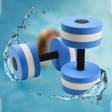 2x Water Aerobics Dumbbell EVA Aquatic Barbell Aqua Fitness - Rear View