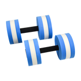 2x Water Aerobics Dumbbell EVA Aquatic Barbell Aqua Fitness - Close-Up Angle