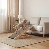 Dog Ramp Pet Ramp Adjustable Heights Portable - Front View