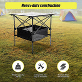 Folding Collapsible Camping Table Caravan RV Heavy Duty Steel & Aluminium - 45-Degree Angle
