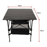 Folding Collapsible Camping Table Caravan RV Heavy Duty Steel & Aluminium - Extra Image
