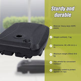 60x80cm Outdoor Umbrella Stand Base Sand/ Water Pod Round Portable Grip - Close-Up Angle
