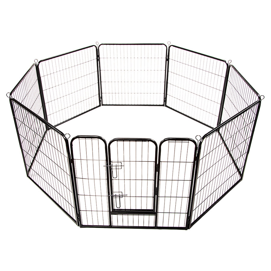 8 Panel Heavy Duty Pet Dog Playpen Puppy Exercise Fence Enclosure Cage