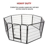 8 Panel Heavy Duty Pet Dog Playpen Puppy Exercise Fence Enclosure Cage - Extra Image