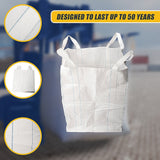 4 x 1 tonne FIBC Polypropylene UV Rated Builder / Bulk / Landscape Bags - Extra Image