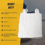 4 x 1 tonne FIBC Polypropylene UV Rated Builder / Bulk / Landscape Bags - Extra Image